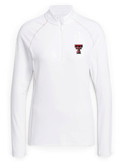 Adidas Texas Tech "Match Play" Women's Ultimate Solid Quarter Zip – Front view