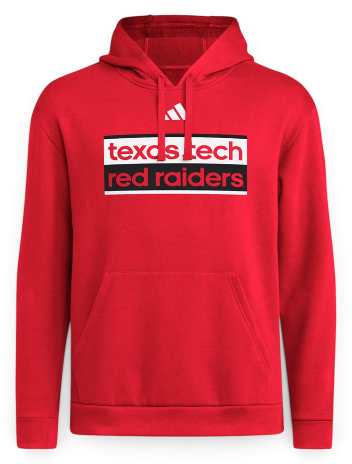 Adidas Texas Tech "Street Sign" Fleece Hood – Front view