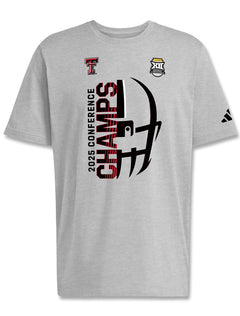 Texas Tech Big 12 CHAMPS - Adidas T-Shirt - GREY