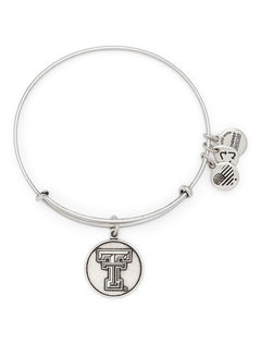 Alex & Ani Texas Tech Rafaelian Silver Bangle – Front view