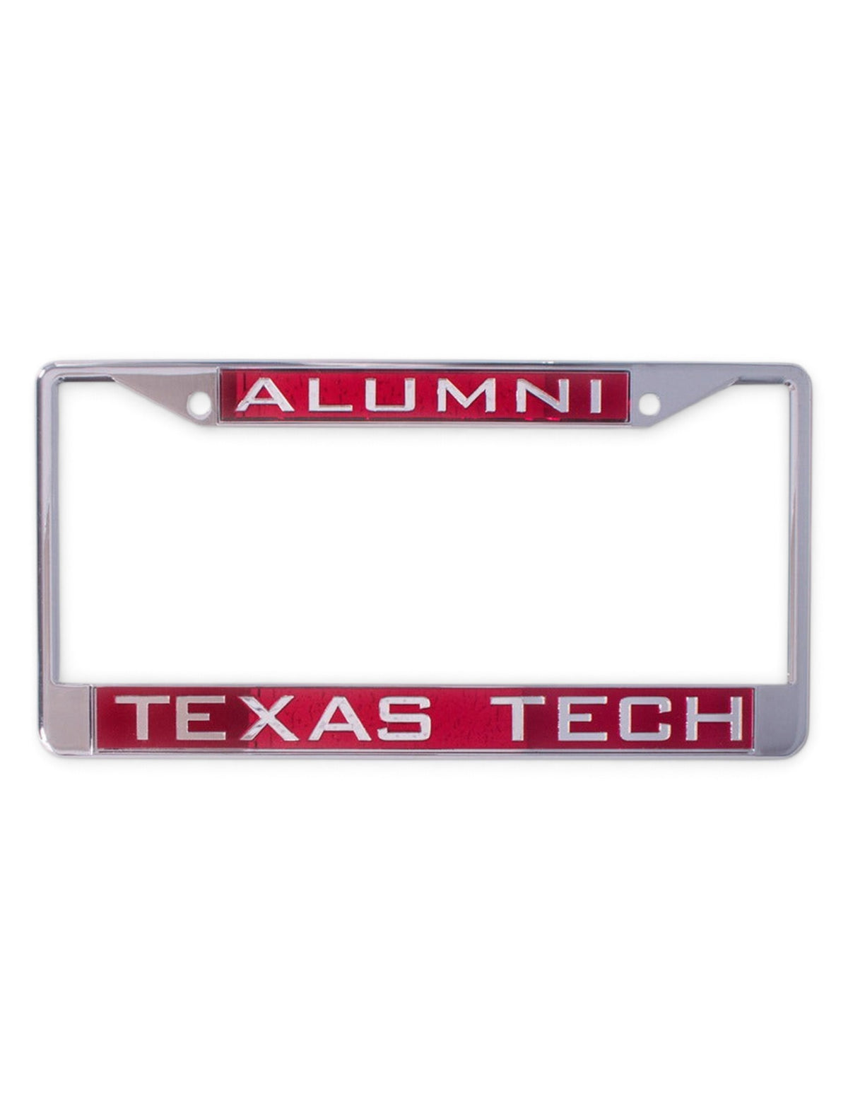 Alumni / Texas Tech University Red License Plate Frame – Front view