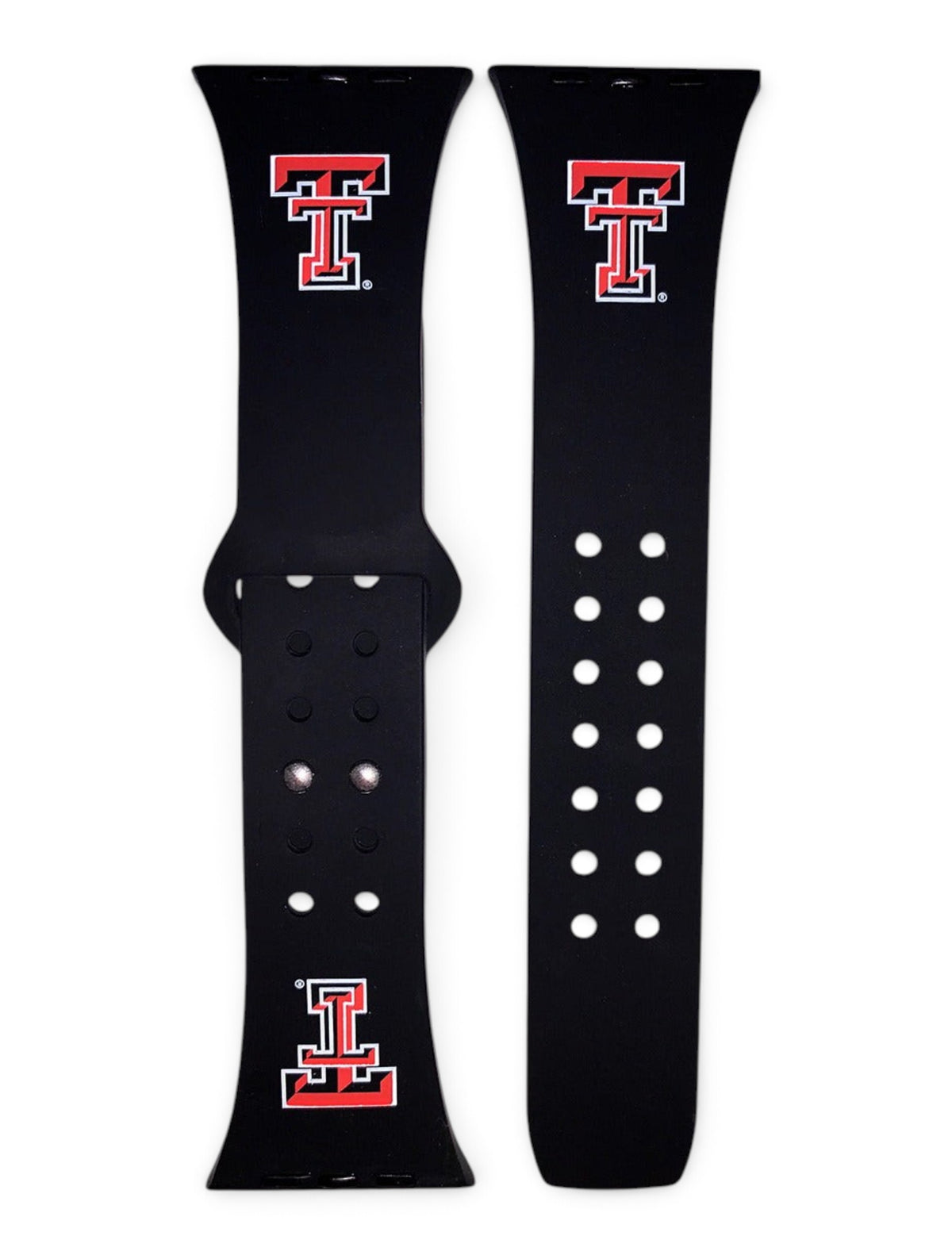 Apple Texas Tech Red Raiders Double T Watch Band – Front view