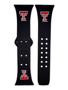 Apple Texas Tech Red Raiders Double T Watch Band – Front view