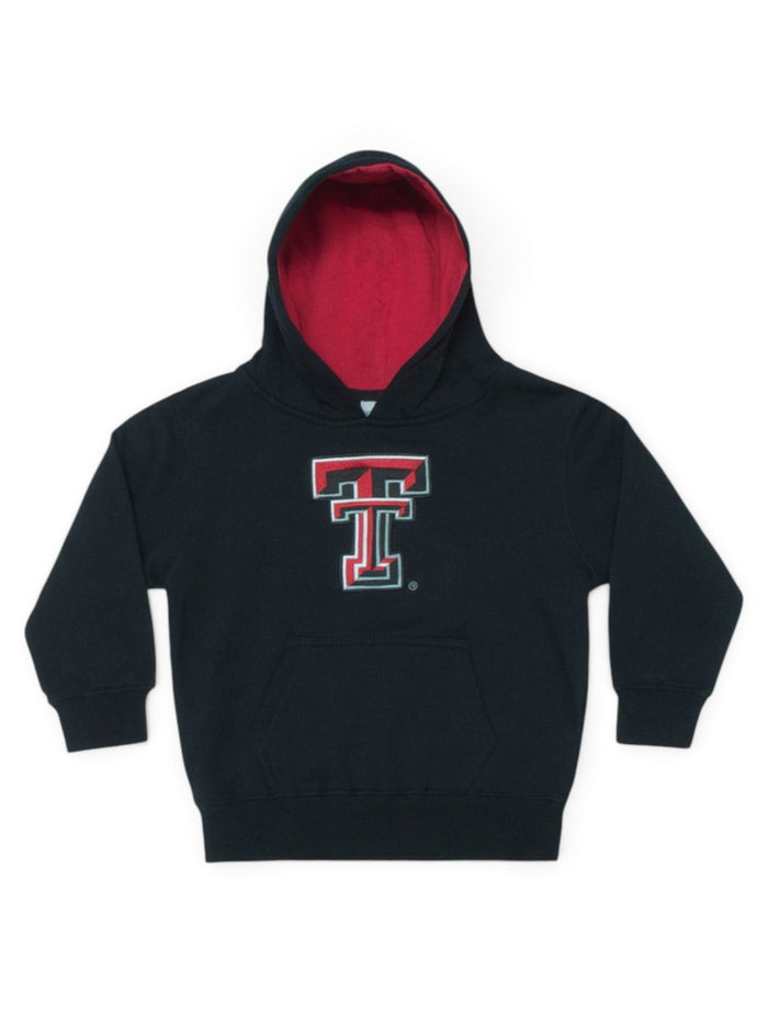Arena Applique Double T YOUTH Black Hoodie – Front view