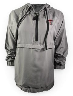 Arena Texas Tech Red Raiders Double T "Treat Yourself" Packable Backpack Anorak Quarter-Zip Jacket – Front view
