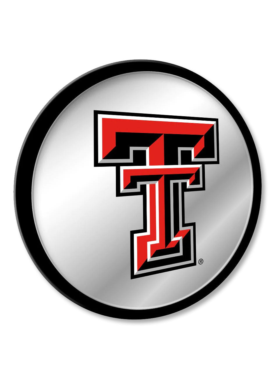 Texas Tech Modern Disc Mirror Wall Sign