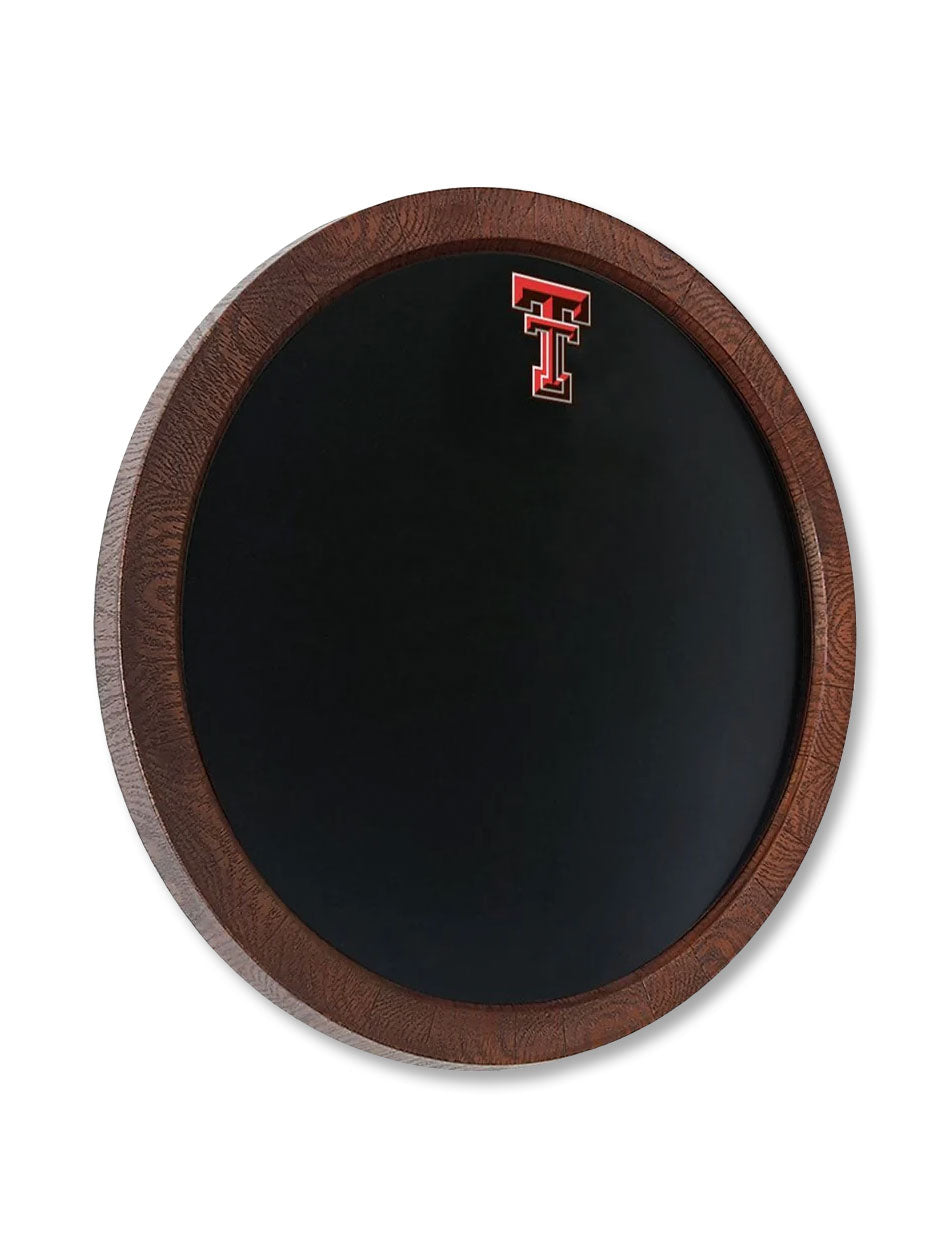 Texas Tech Chalk Board "Faux" Barrel Top Sign