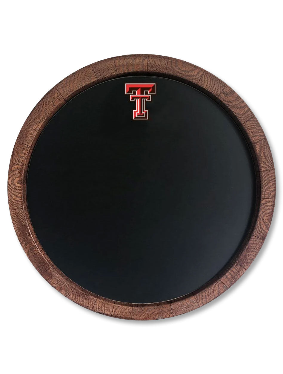Texas Tech Chalk Board "Faux" Barrel Top Sign