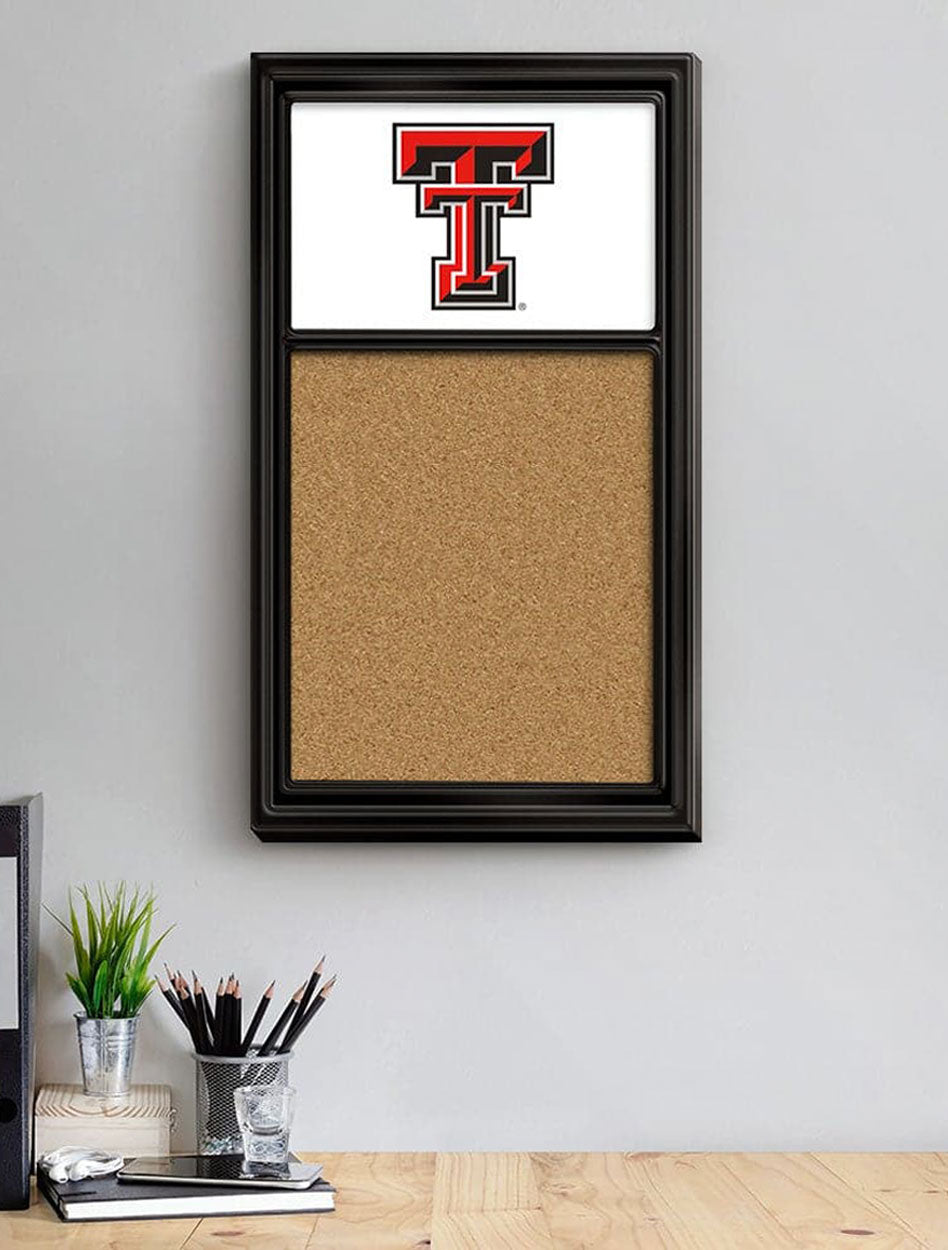 Texas Tech Double T Cork Note Board