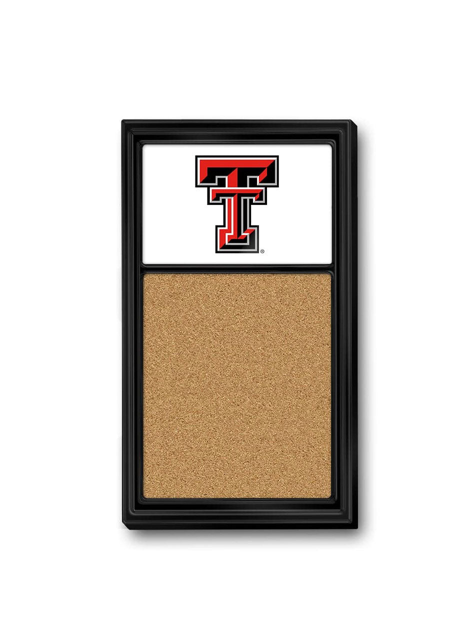 Texas Tech Double T Cork Note Board