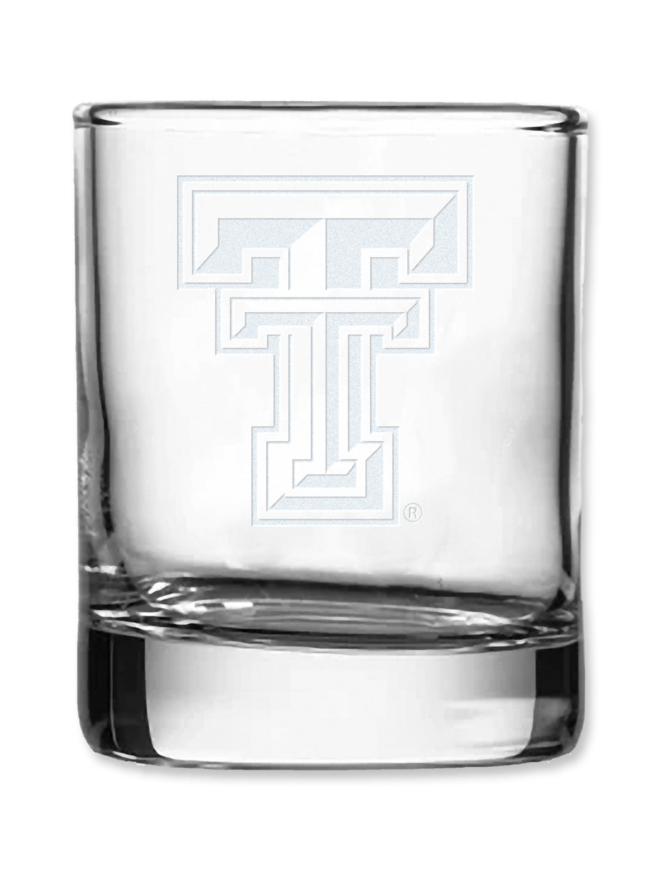 Texas Tech Etched Double T Votive