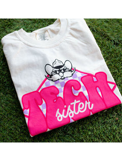 Texas Tech "Best Sister Ever" Ivory WOMEN'S T-Shirt