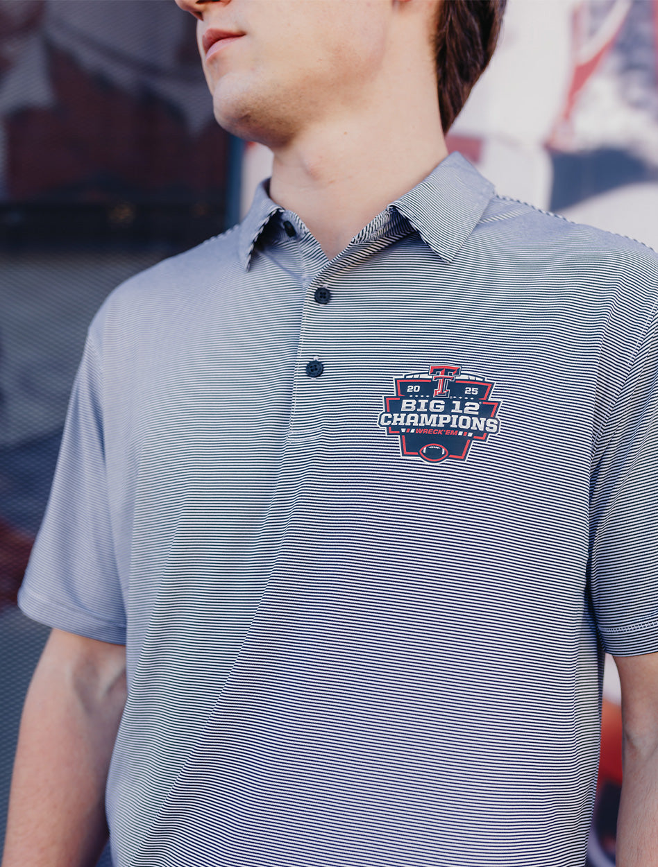 Texas Tech Big 12 CHAMPS - Antigua Polo - Victors - WHITE