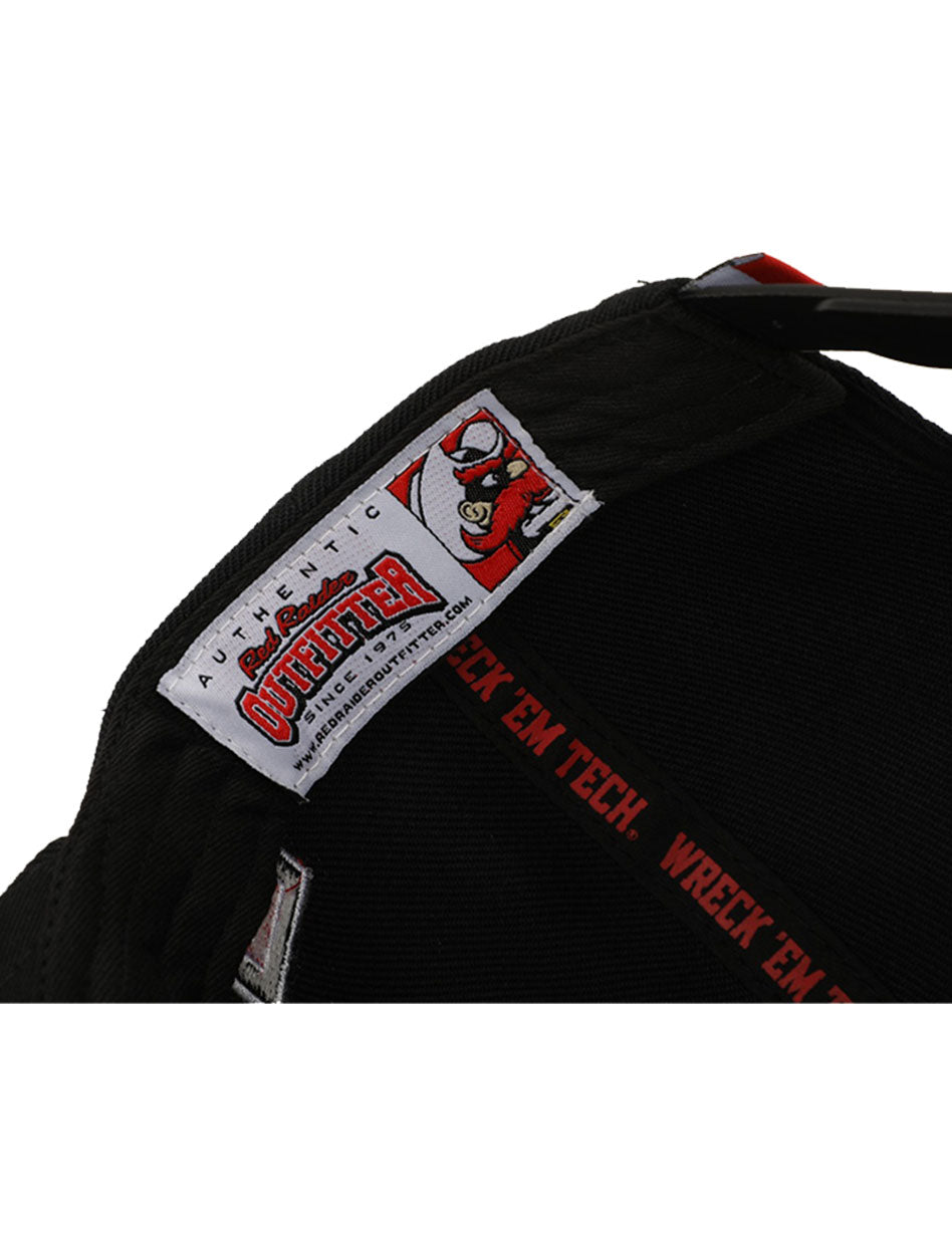 Texas Tech "Stitches" Baseball Black Snapback Cap