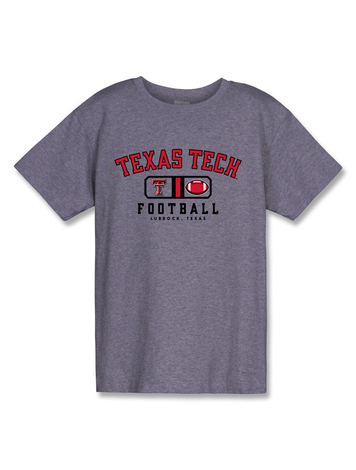 Texas Tech "Block Lock Up" Football YOUTH Tri-blend T-Shirt
