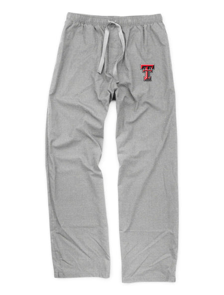 Boxercraft Texas Tech "Solid Grey Loungelite" Double T Lounge Pants – Front view
