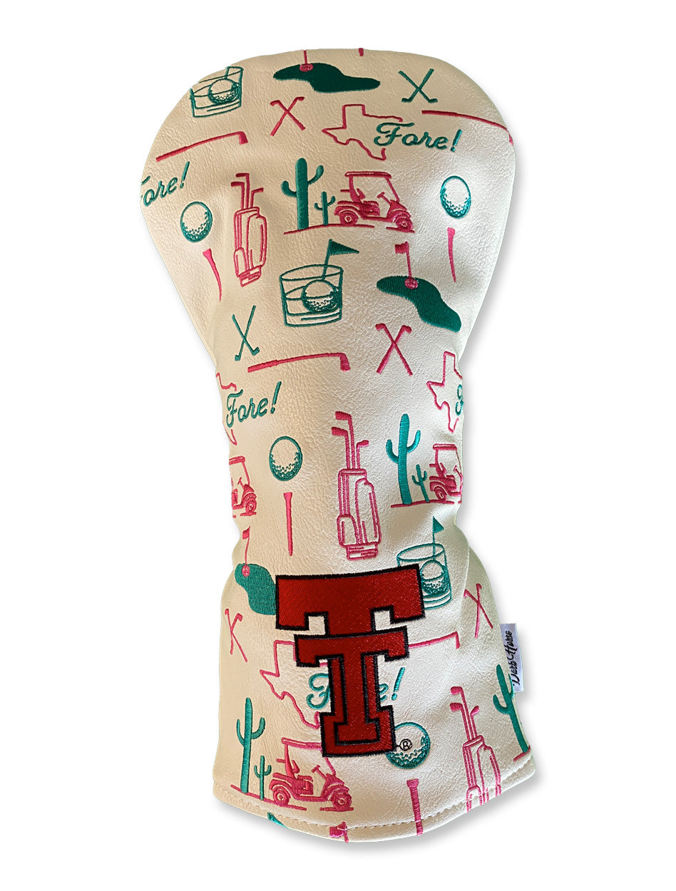 Texas Tech Dark Horse "Cactus Club" Golf Driver Head Cover