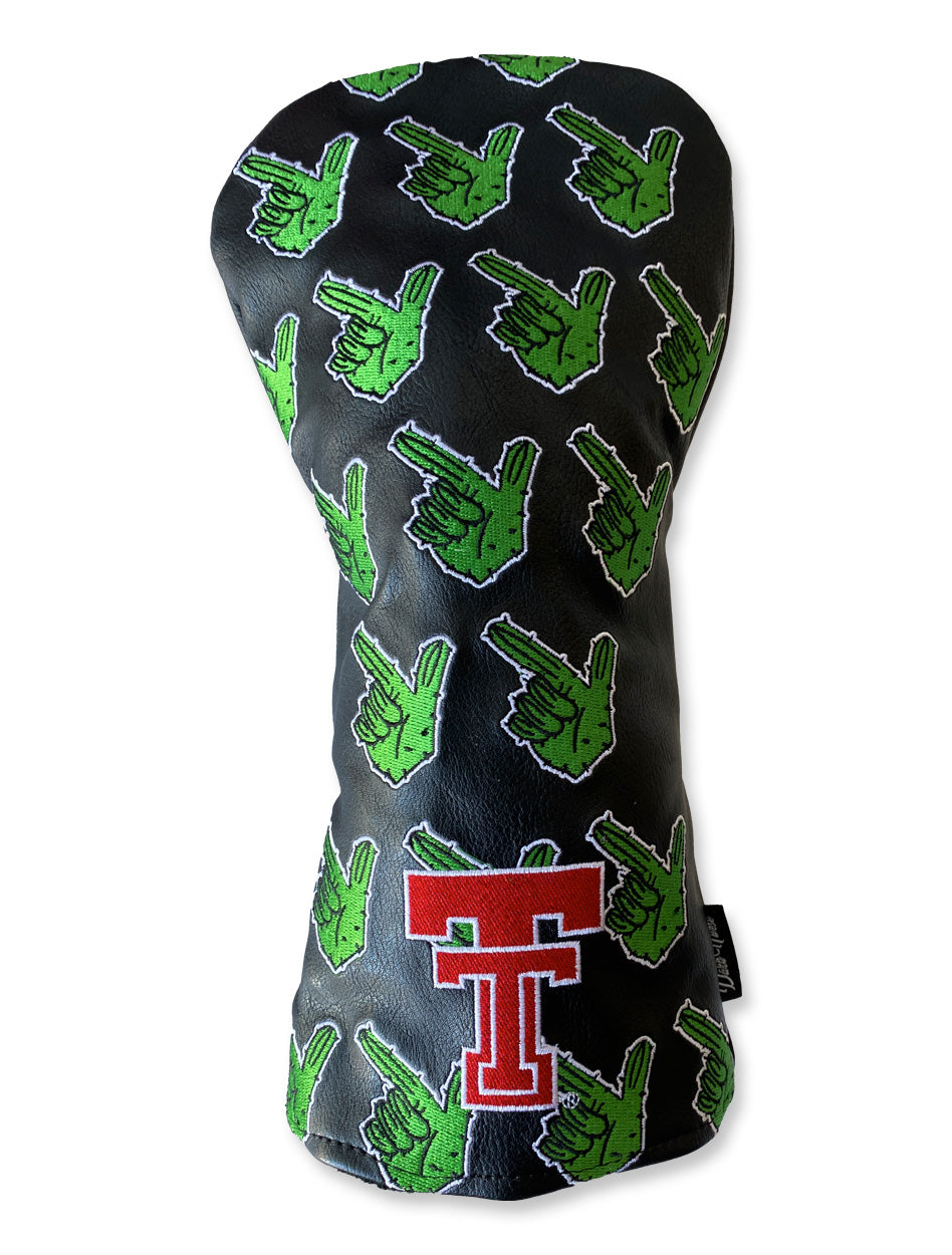 Texas Tech Dark Horse "Guns Up Cactus" Golf Driver Head Cover