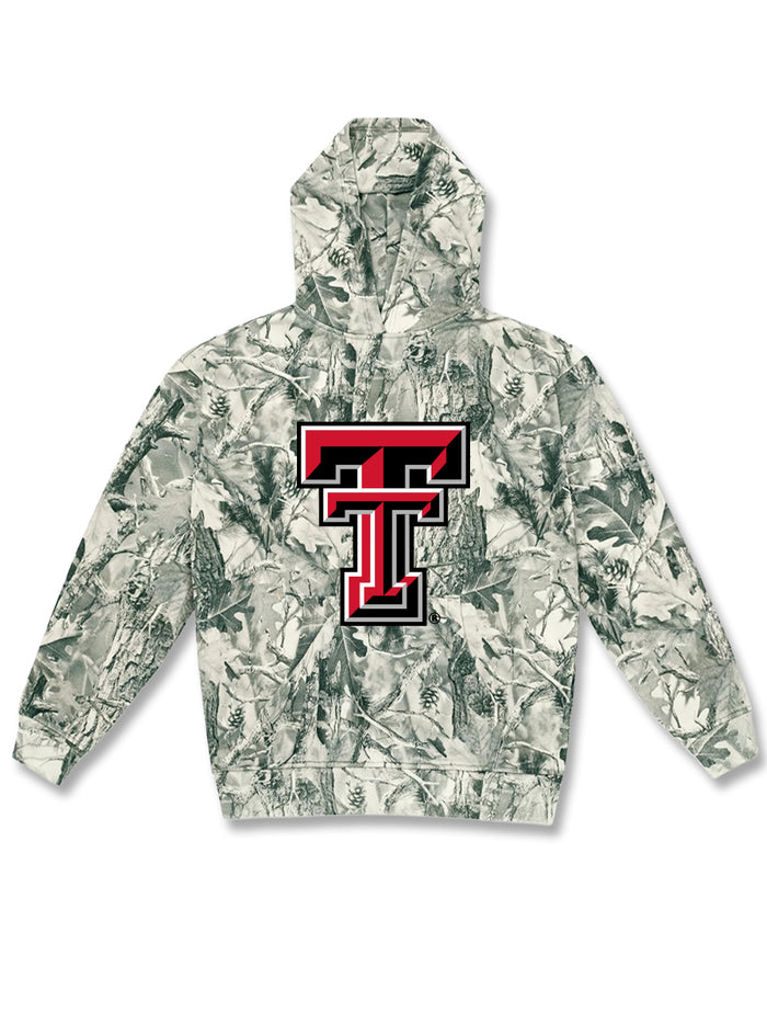 Texas Tech "Twill Double T" Washed Camo Hoodie