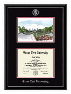 Campus Scene Edition Onexa Silver Diploma Frame C4 – Front view
