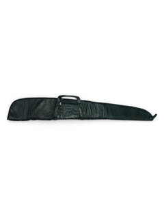 Canyon Outback Texas Tech Leather Shotgun/Rifle Case – Black front view