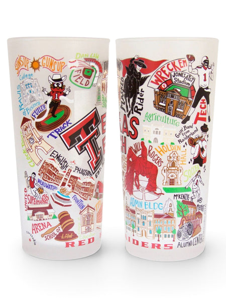 Catstudio Texas Tech Red Raiders Frosted Tumbler 2-Pack – Front view