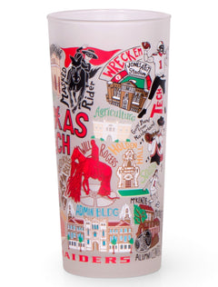 Catstudio Texas Tech Red Raiders Frosted Tumbler – Back view