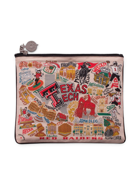 CatStudio Texas Tech Red Raiders Makeup Pouch – Front view