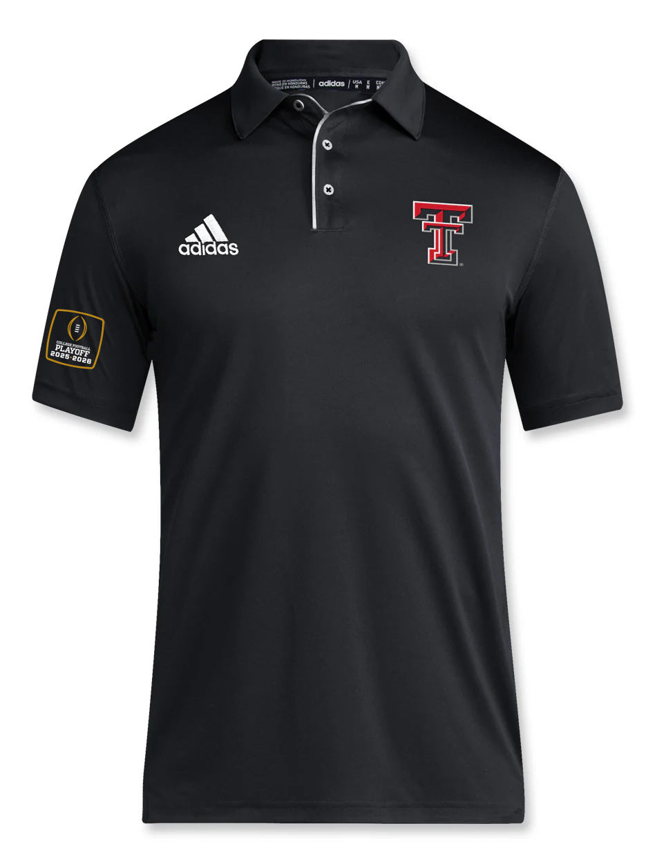 Texas Tech 2025 CFP - Adidas Polo - BLACK