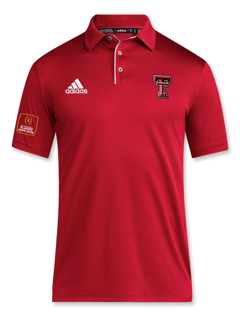 Texas Tech 2025 CFP - Adidas Polo - RED