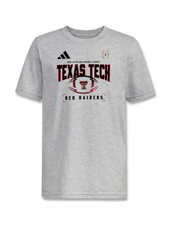 Texas Tech 2025 CFP - YOUTH T-Shirt - Adidas - GREY