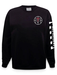 Champion Texas Tech Red Raiders "Court in Session" 2020 Basketball Black Sweatshirt – Back view