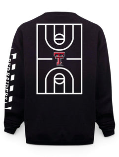 Champion Texas Tech Red Raiders "Court in Session" 2020 Basketball Black Sweatshirt – Front view