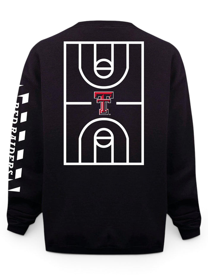 Champion Texas Tech Red Raiders "Court in Session" 2020 Basketball Black Sweatshirt – Front view