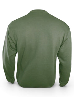 Champion Texas Tech Red Raiders Powerblend Fleece Texas Tech Olive Arch Sweatshirt – Back view
