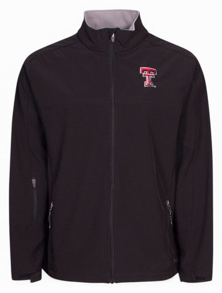 Charles River Texas Tech Classic Soft Shell Black Jacket – Front view