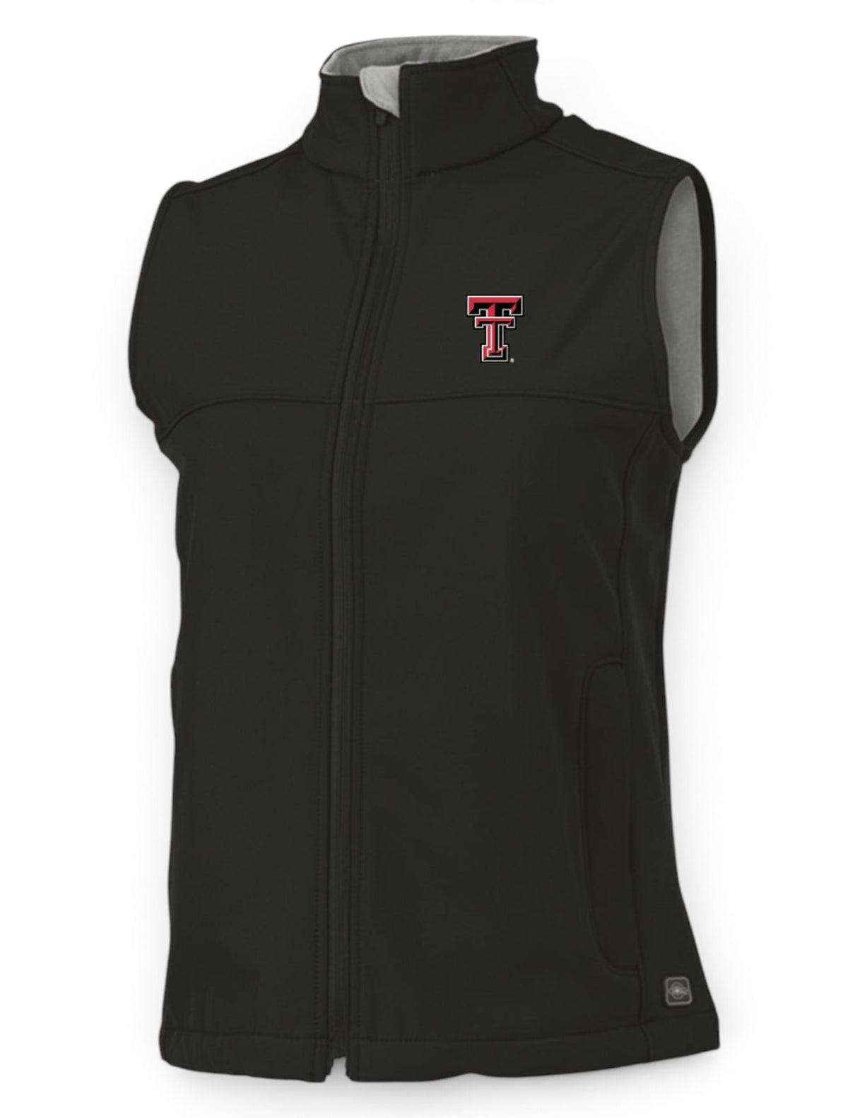 Charles River Texas Tech Double T WOMEN'S Soft Shell Vest – Front view