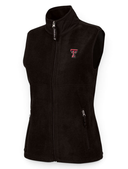 Charles River Texas Tech WOMENS "Ridgeline" Black Vest – Front view