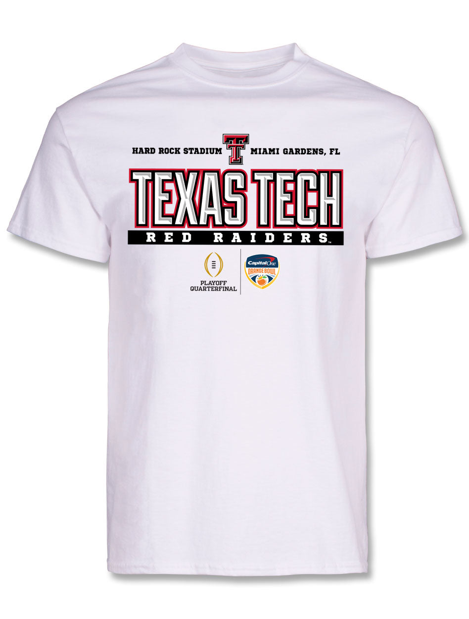 Texas Tech 2025 CFP Orange Bowl - T-Shirt- Juiced - WHITE