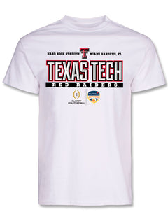 Texas Tech 2025 CFP Orange Bowl - T-Shirt- Juiced - WHITE