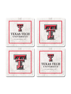 Texas Tech Double T Est. 1923 Four-Pack of Coasters