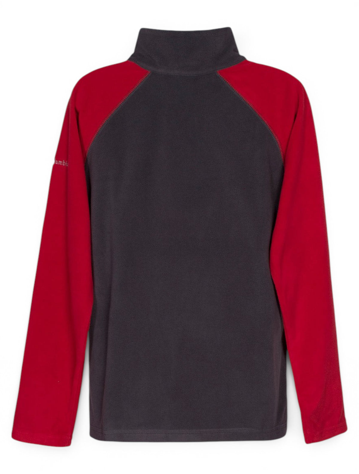 Columbia Texas Tech "Glacial" YOUTH Red and Grey Fleece – Back view