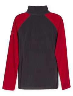 Columbia Texas Tech "Glacial" YOUTH Red and Grey Fleece – Back view