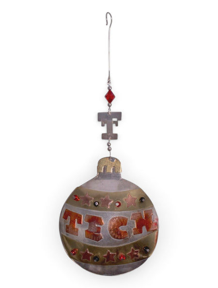 Copper Tech Ball Ornament – Front view