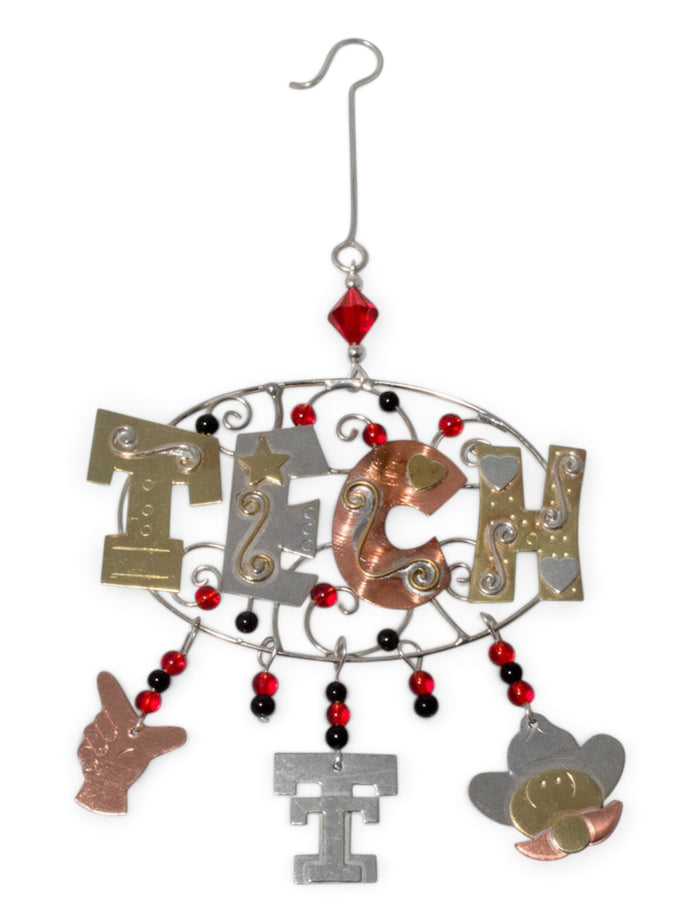 Copper Tech with Charms Ornament – Front view