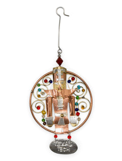 Copper Texas Tech Nutcracker Ornament – Front view