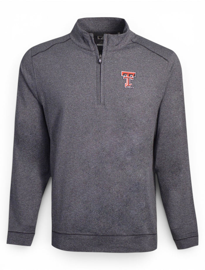 Cutter & Buck Tech Red Raiders "Shoreline" 1/2 Zip Jacket – Front view