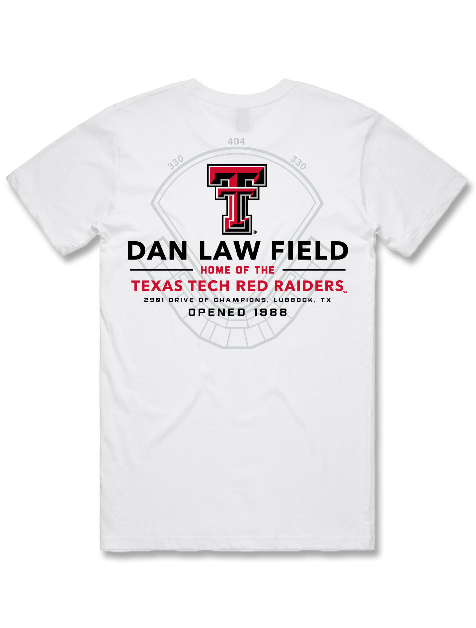 Texas Tech "Dan Law Distance" Baseball Pocket T-Shirt