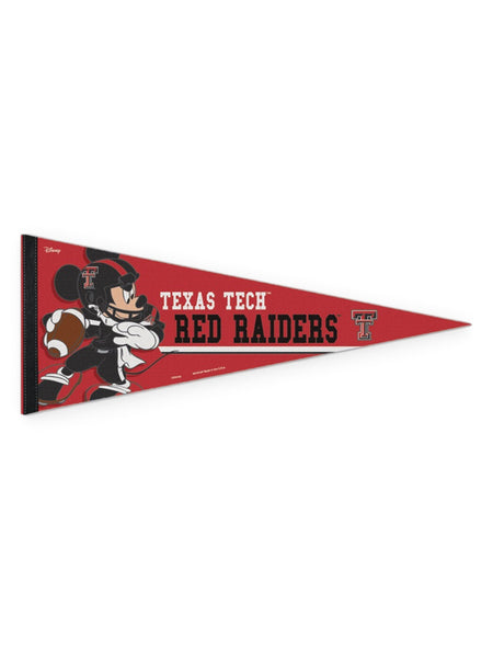 Disney x Red Raider Outfitter Texas Tech Mickey "Football Player" Pennant – Front view