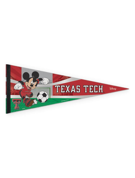 Disney x Red Raider Outfitter Texas Tech Mickey "Soccer Player" Pennant – Front view